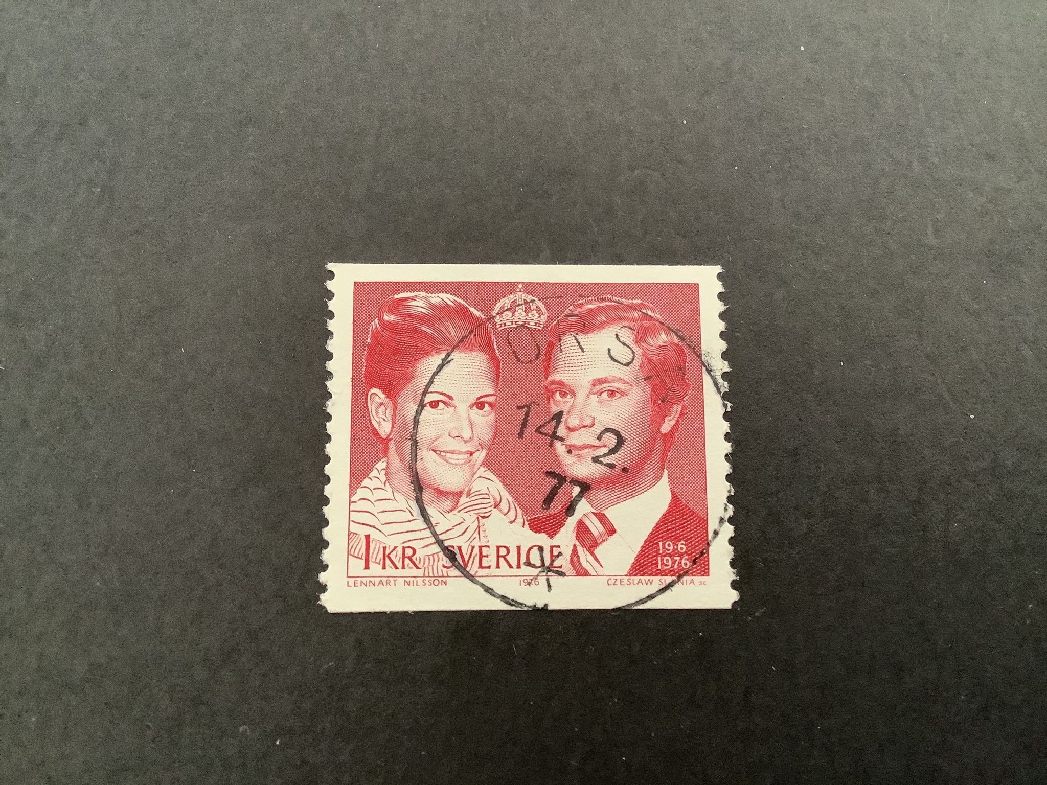 Kungabröllop facit nr 969 A praktstämplat ORSA