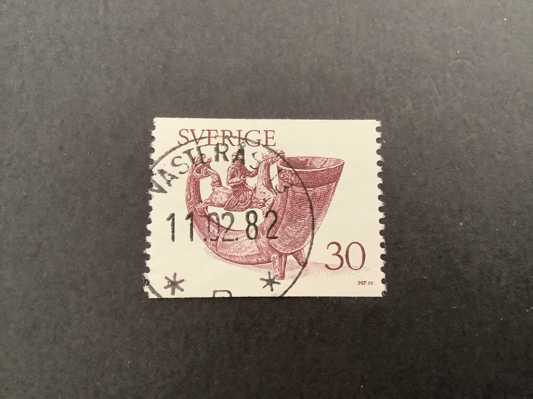 Dryckeshorn facit nr 973 praktstämplat VÄSTERÅS 13