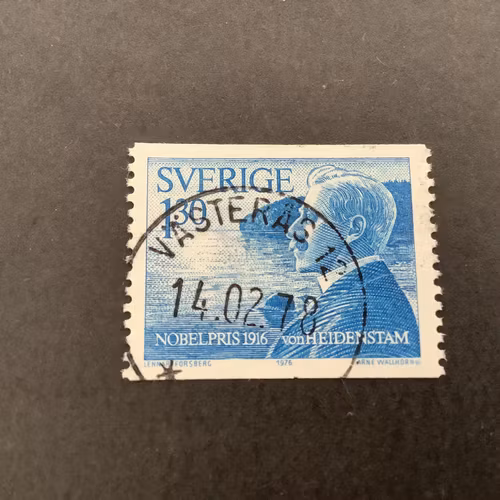 Nobelpris 1916 facit nr 988 praktstämplat VÄSTERÅS 12