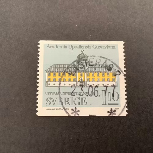 Uppsala Universitet 500 år facit nr 1005 A praktstämplat VÄSTERÅS 7