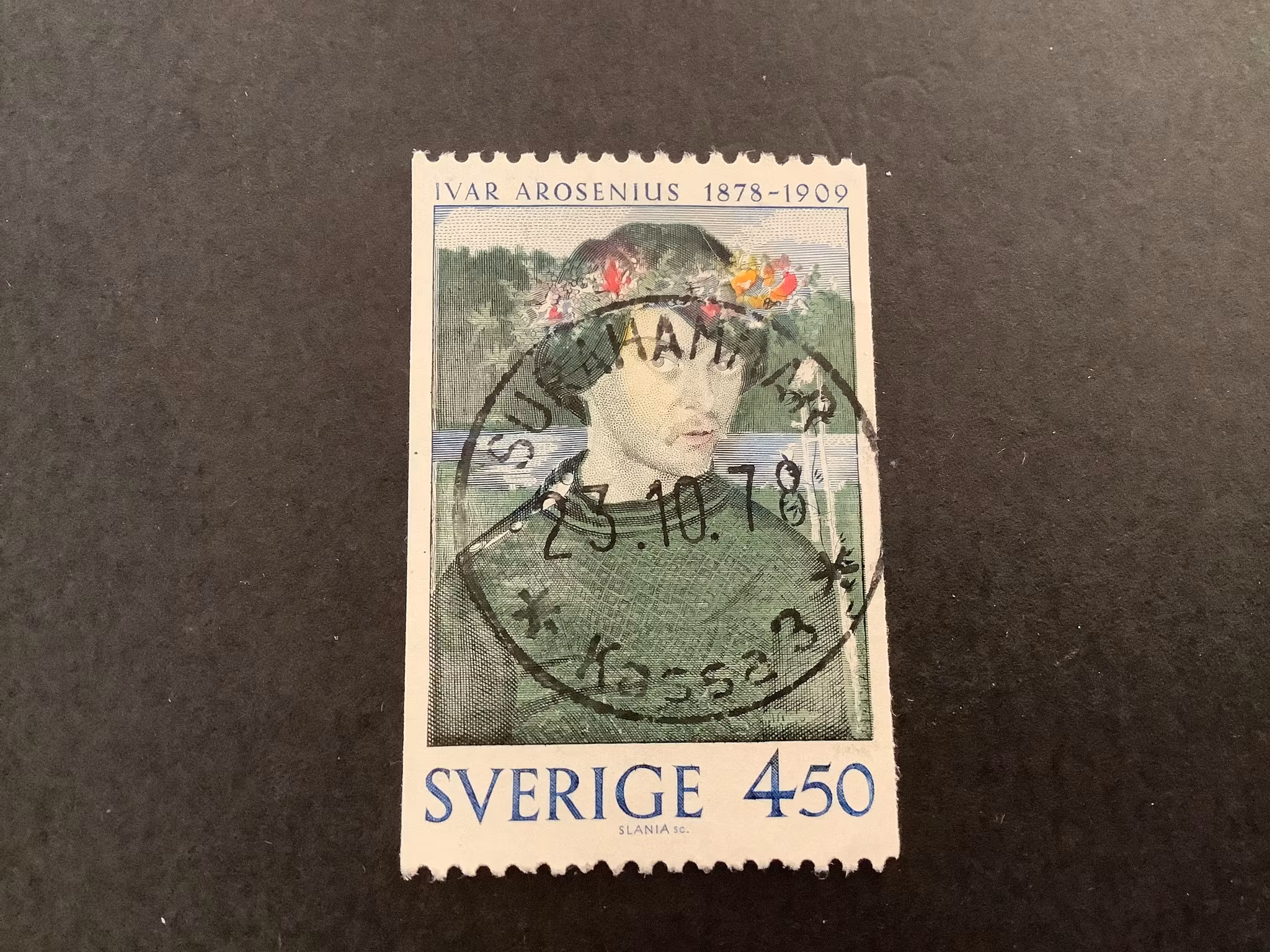 3 svenska konstnärer facit nr 1053 lyxstämplat SURAHAMMAR