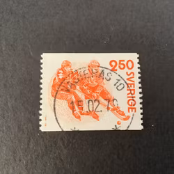 Bandy facit nr 1071 praktstämplat VÄSTERÅS 10
