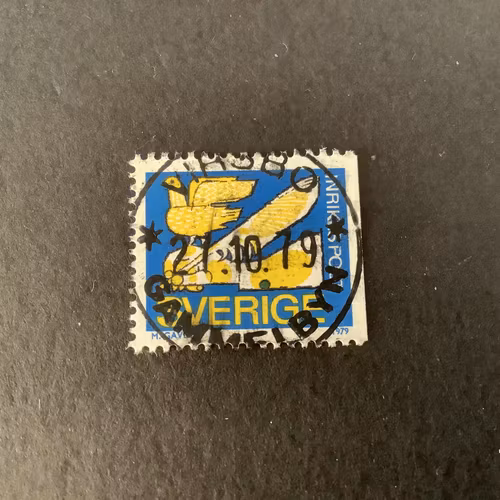 Rabattmärke I facit nr 1074 lyxstämplat VIRSBO *GAMMELBYN*