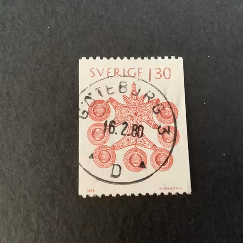 Folkdräkter facit nr 1107 lyxstämplat GÖTEBORG 3