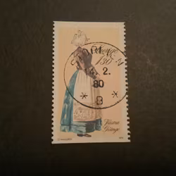 Folkdräkter facit nr 1108 lyxstämplat STORLIEN