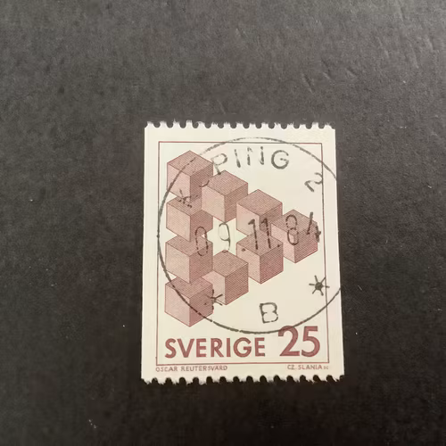 Omöjliga figurer facit nr 1199 praktstämplat KÖPING 2