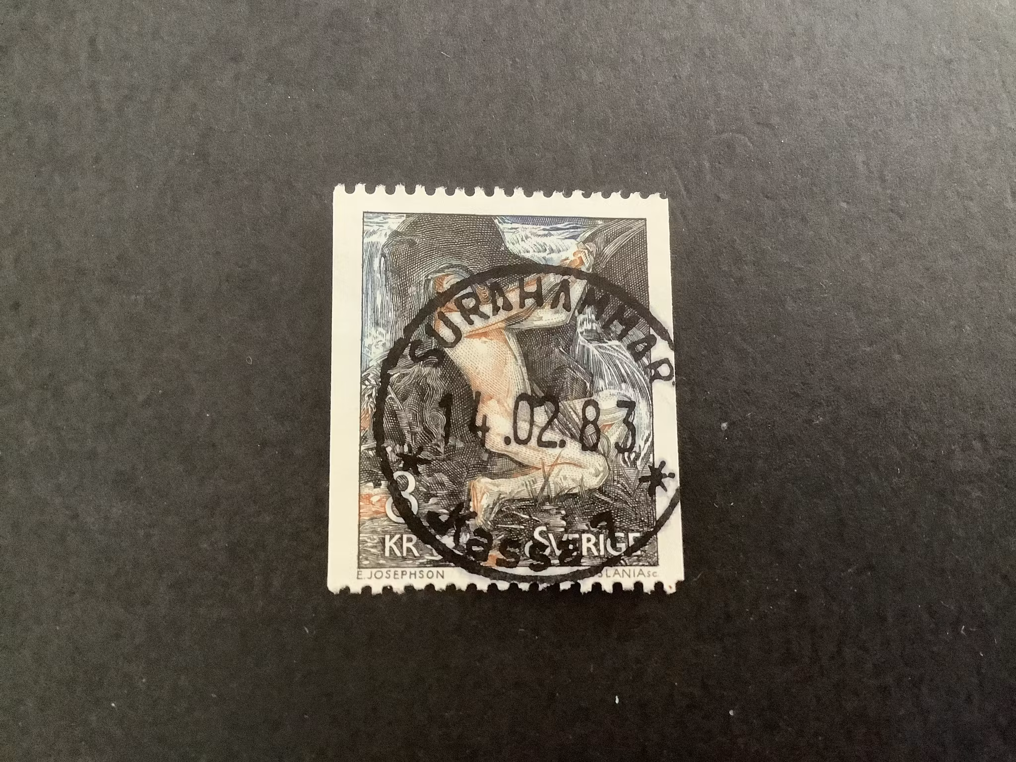 Näcken facit nr 1145 lyxstämplat SURAHAMMAR