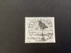 Fåglar vid vatten facit nr 1394  lyxstämplat HALLSTAHAMMAR 1
