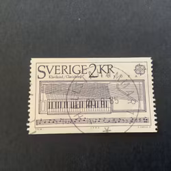 Europa XIV facit nr 1345 lyxstämplat HALLSTAHAMMAR 1