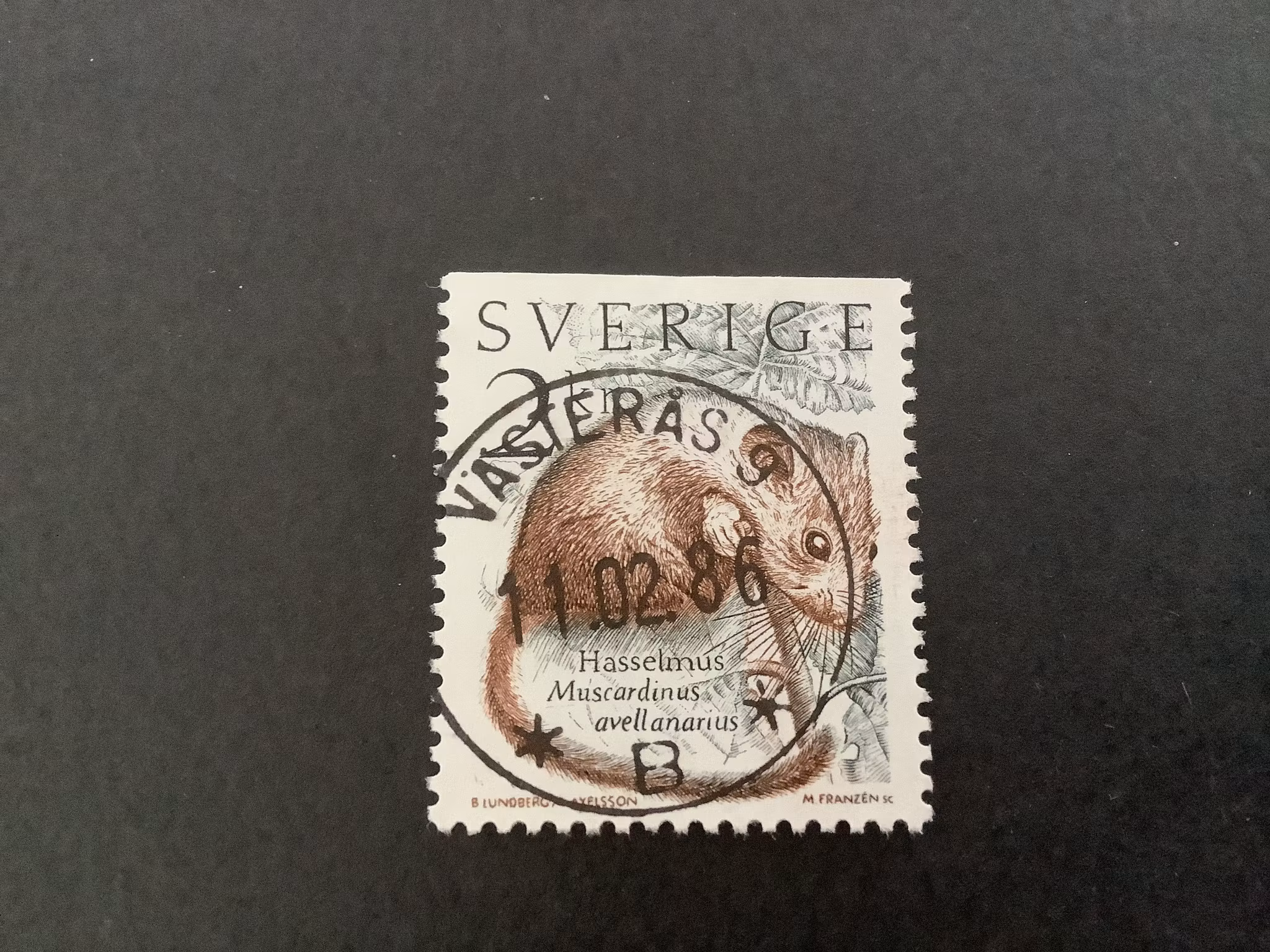 Levande natur facit nr 1339 lyxstämplat VÄSTERÅS 9