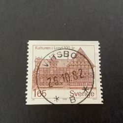 Kulturen i Lund facit nr 1211 praktstämplat VIRSBO