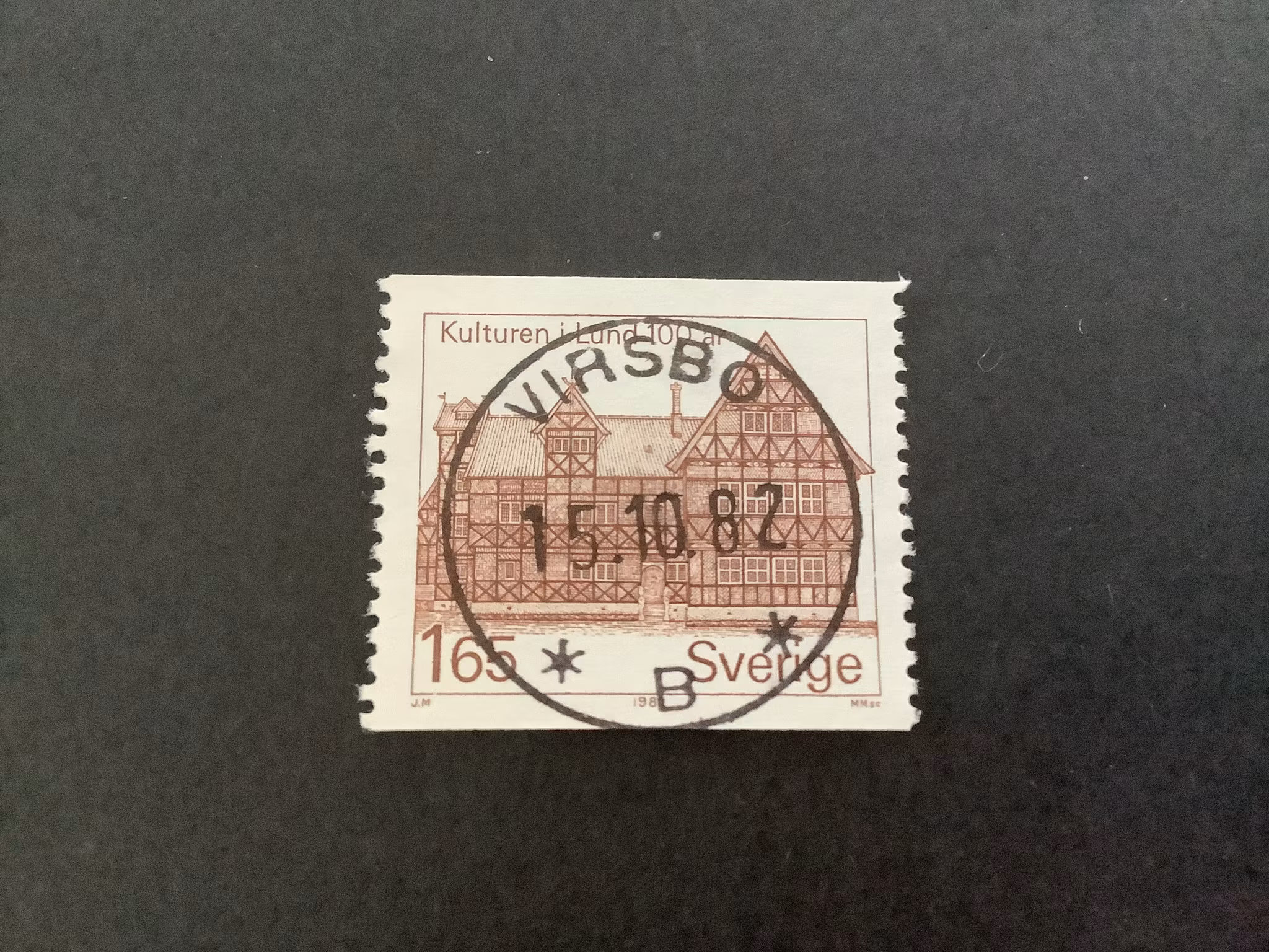 Kulturen i Lund facit nr 1211 lyxstämplat VIRSBO