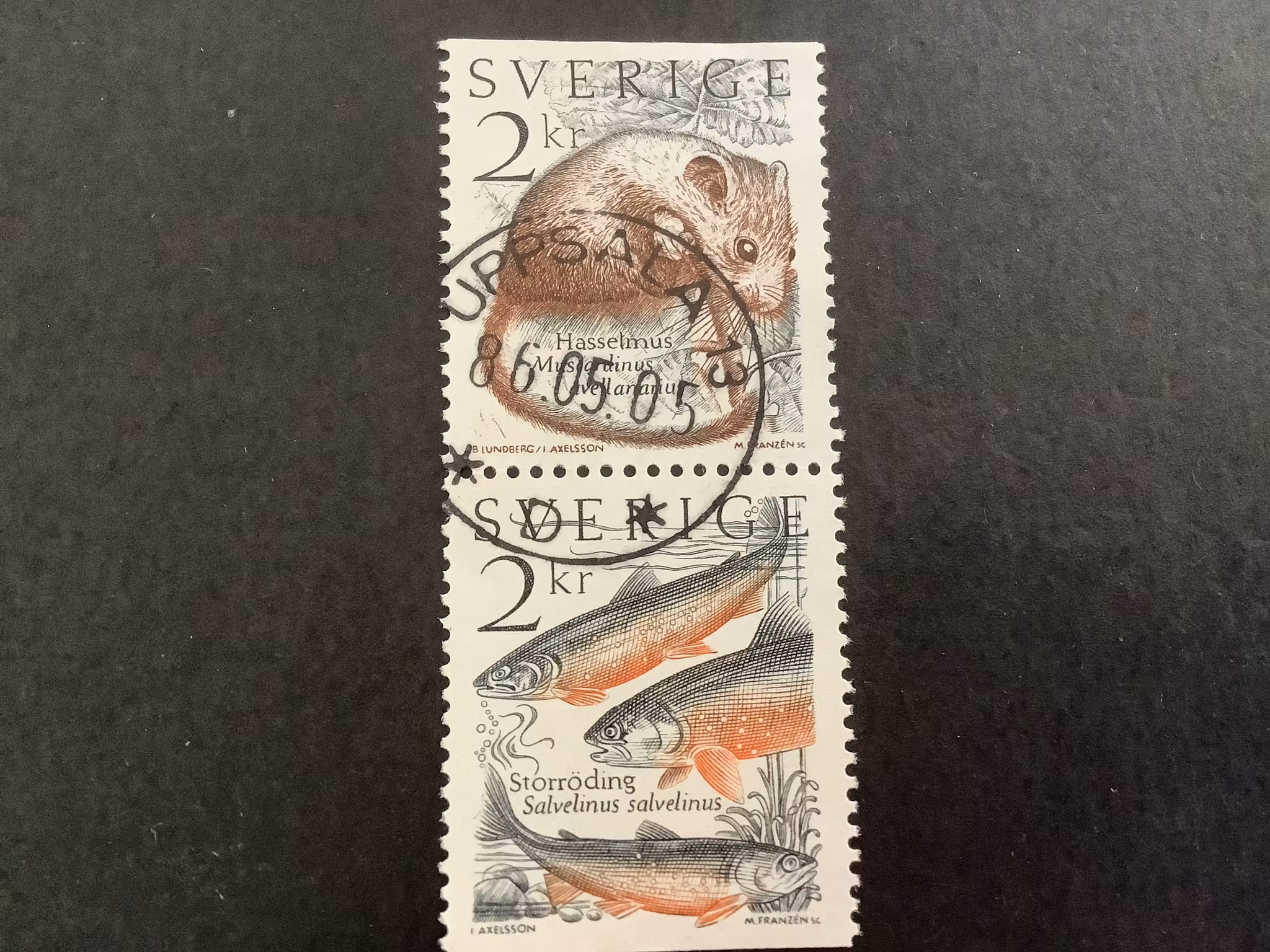 Levande natur facit nr 1340 SX praktstämplat par UPPSALA 13
