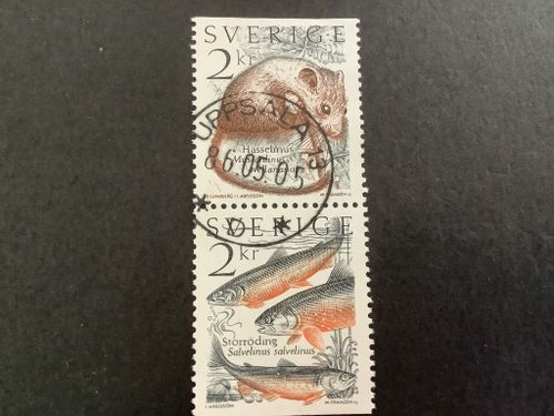Levande natur facit nr 1340 SX praktstämplat par UPPSALA 13