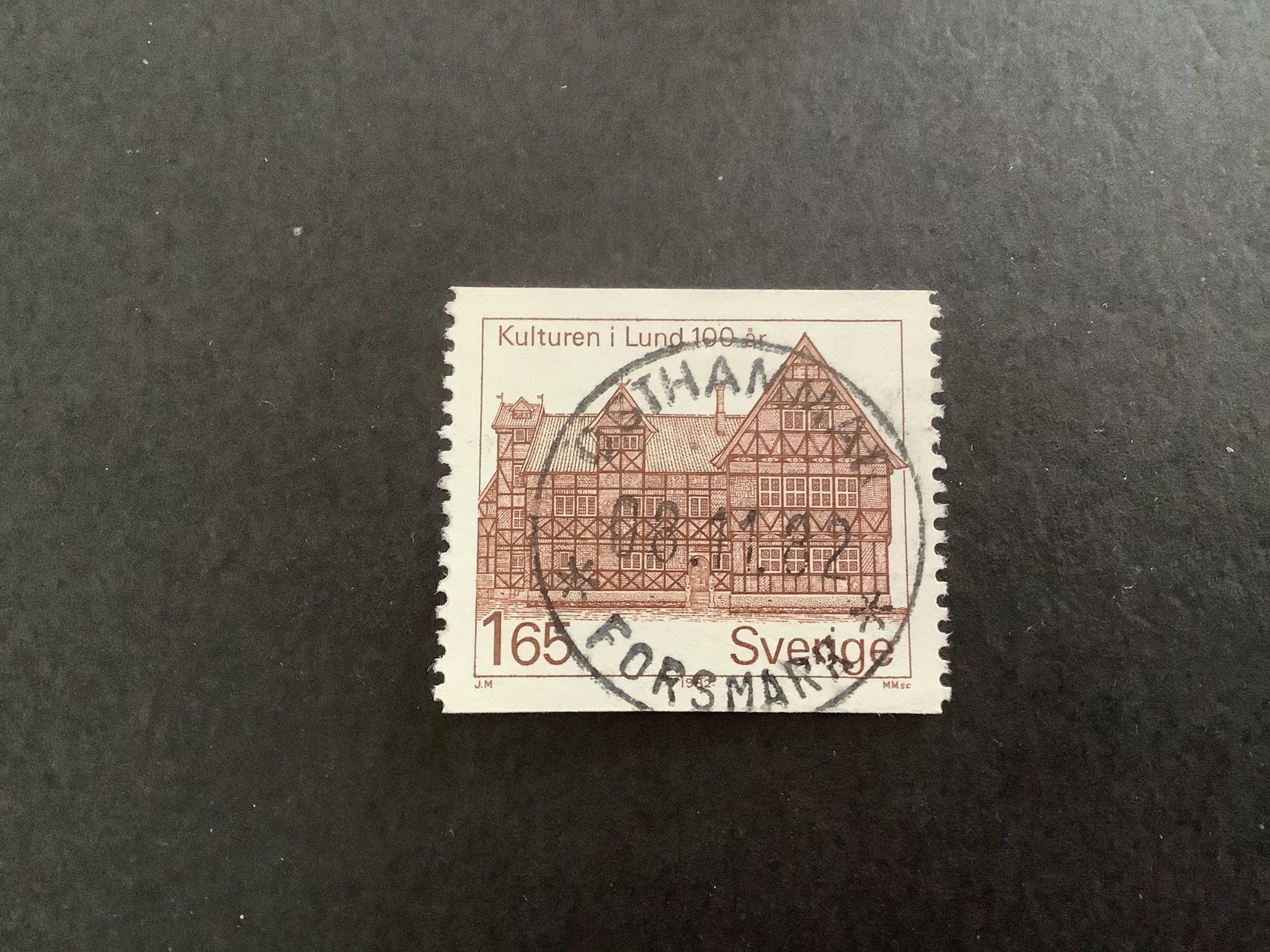 Kulturen i Lund facit nr 1211 lyxstämplat ÖSTHAMMAR *FORSMARK*