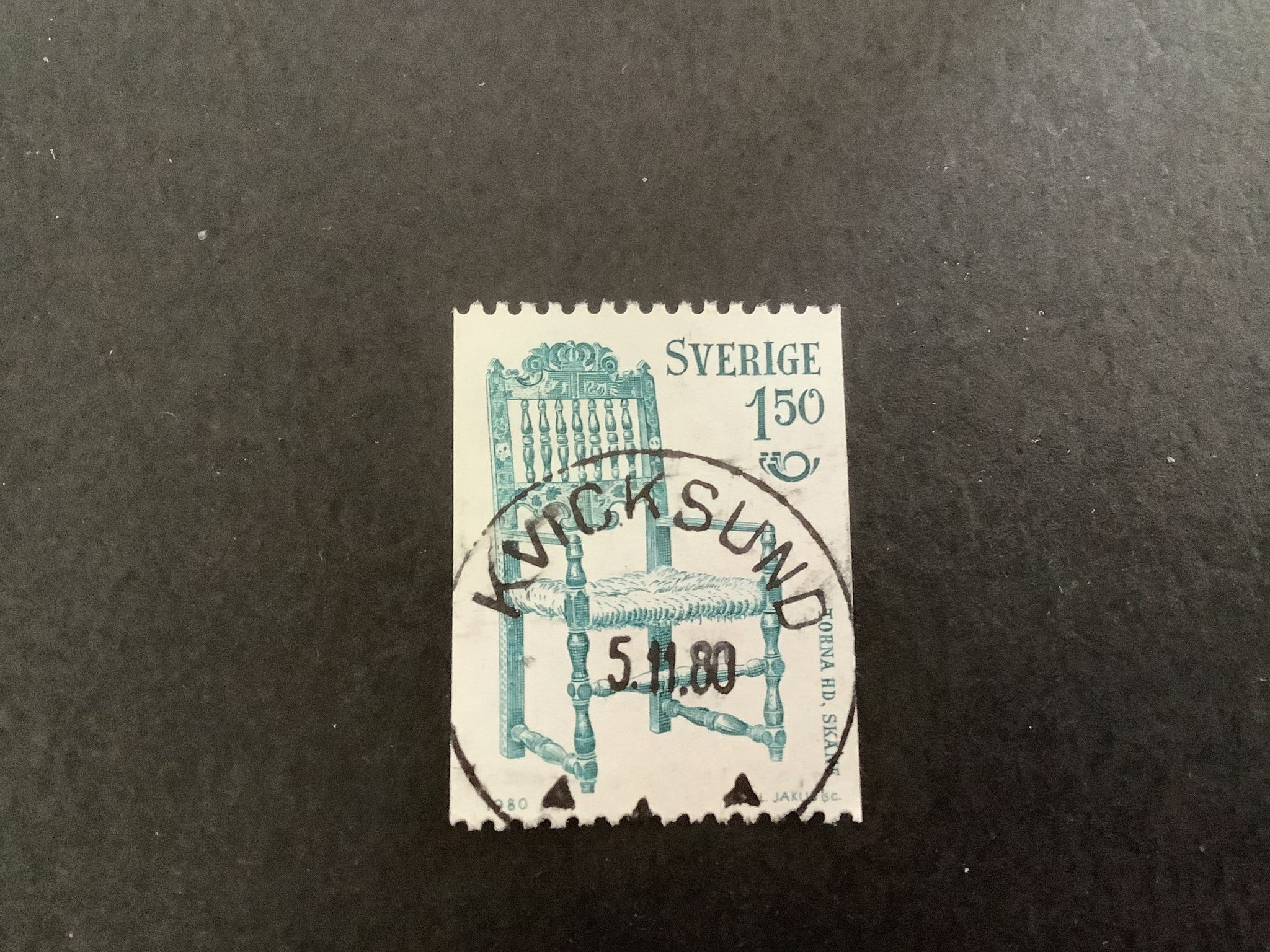 Norden V facit nr 1132 praktstämplat KVICKSUND