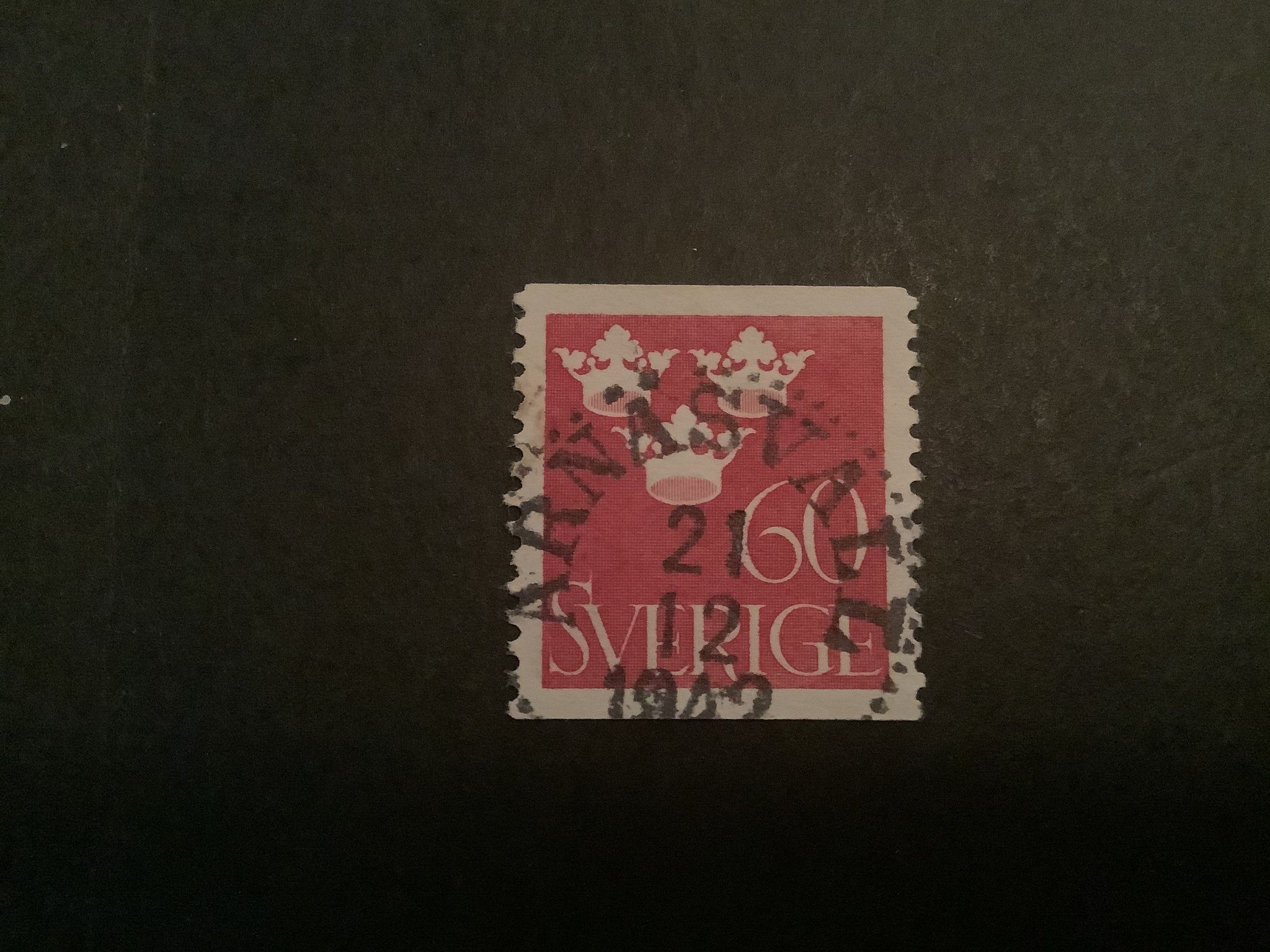Tre kronor facit nr 286  praktstämplat ARNÄSVALL