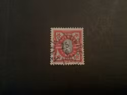 Tvåfärgad siffertyp facit nr 64 praktstämplat FALKENBERG