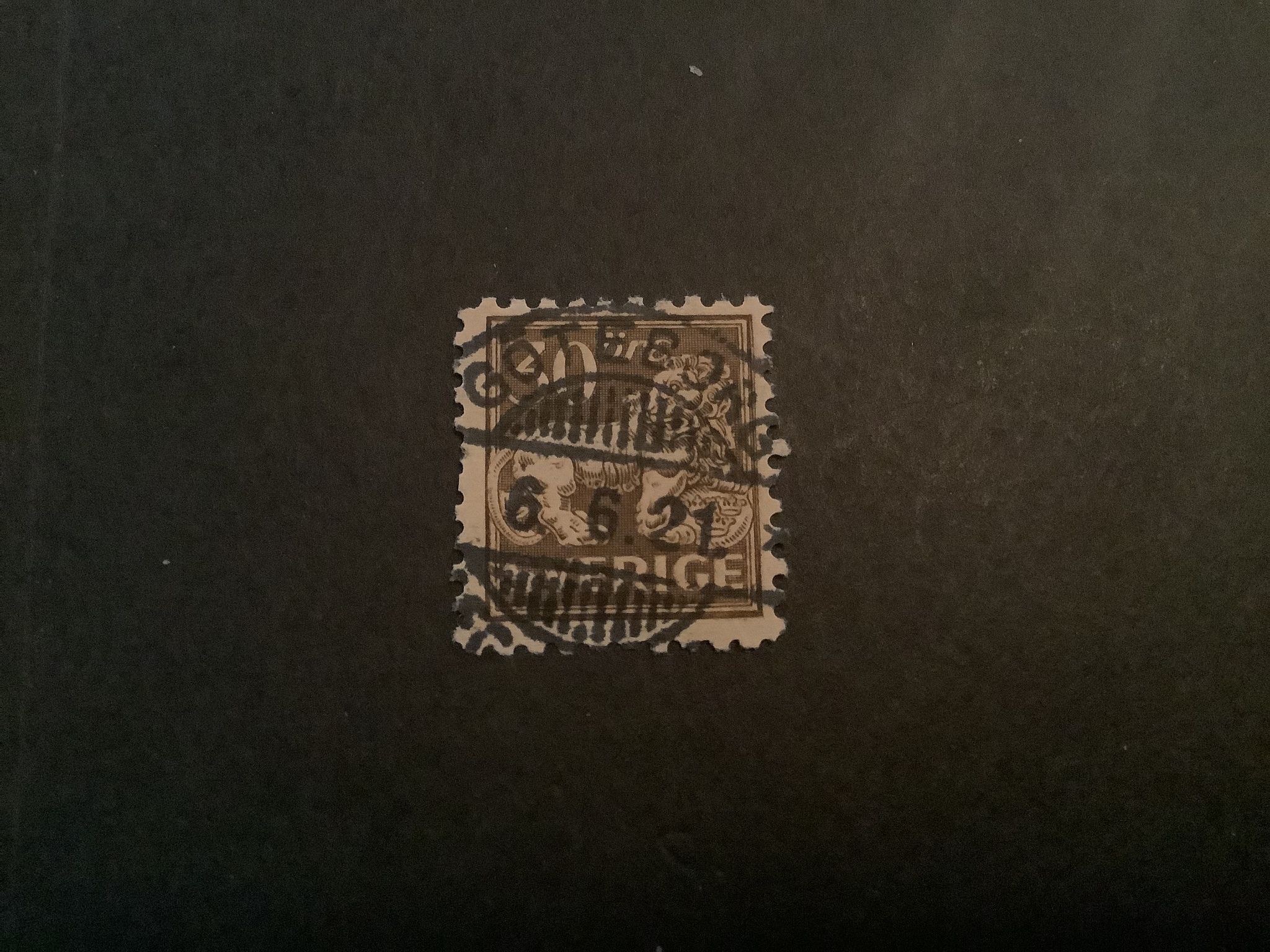 Stående lejon facit nr 148 C praktstämplat GÖTEBORG