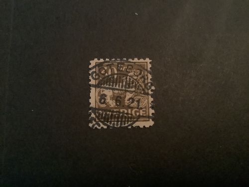 Stående lejon facit nr 148 C praktstämplat GÖTEBORG