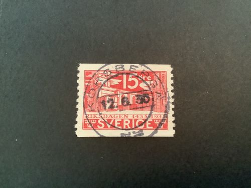 Riksdagen facit nr 242 A lyxstämplat KORSBERGA