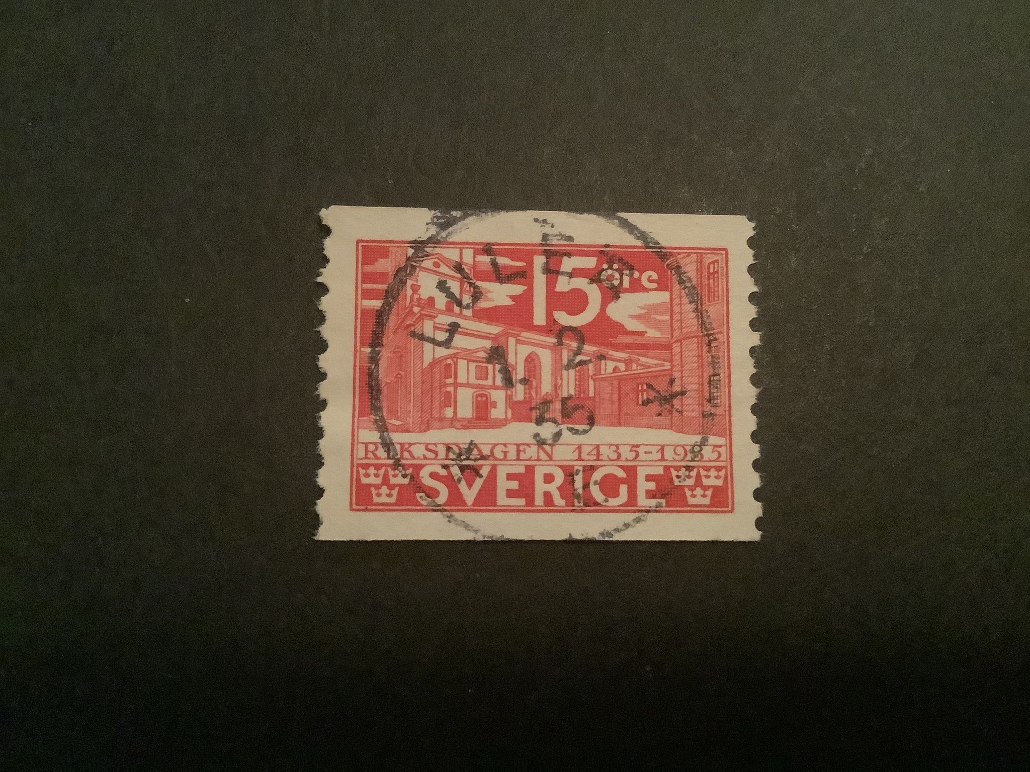 Riksdagen facit nr 242 A praktstämplat LULEÅ