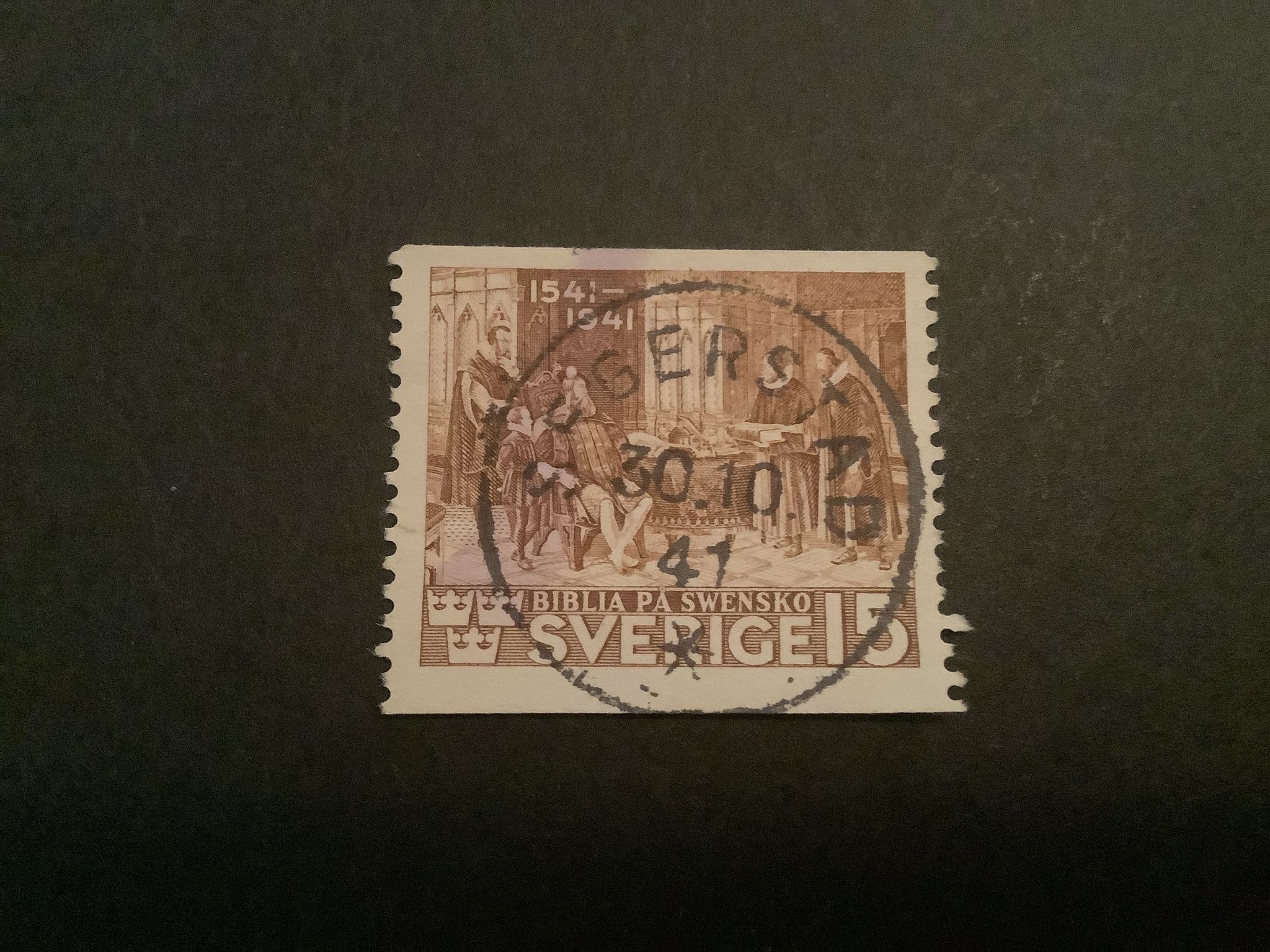 Bibeln facit nr 328 A lyxstämplat SEGERSTAD