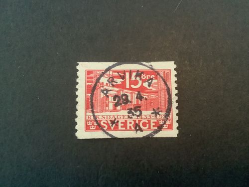 Riksdagen facit nr 242 A lyxstämplat ARVIKA