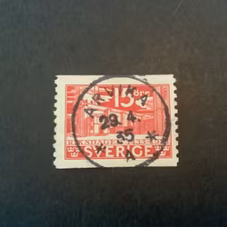Riksdagen facit nr 242 A lyxstämplat ARVIKA