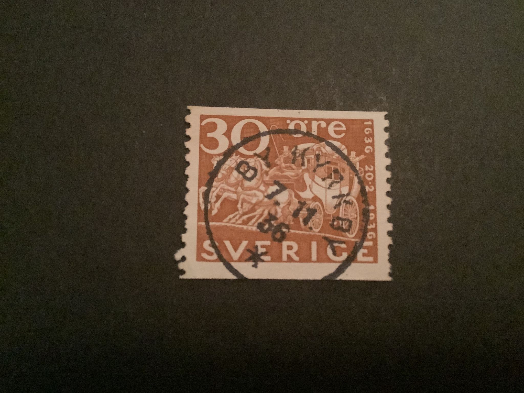 Postverket facit nr 251  praktstämplat BY KYRKBY