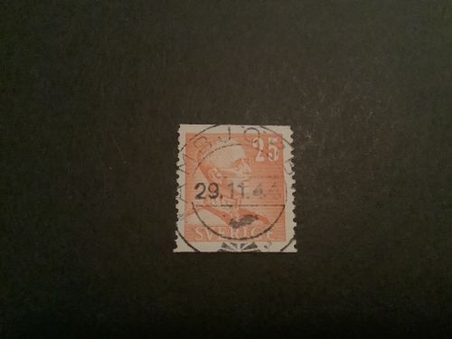 Gustaf V typ II facit nr 277 praktstämplat AMBJÖRBY