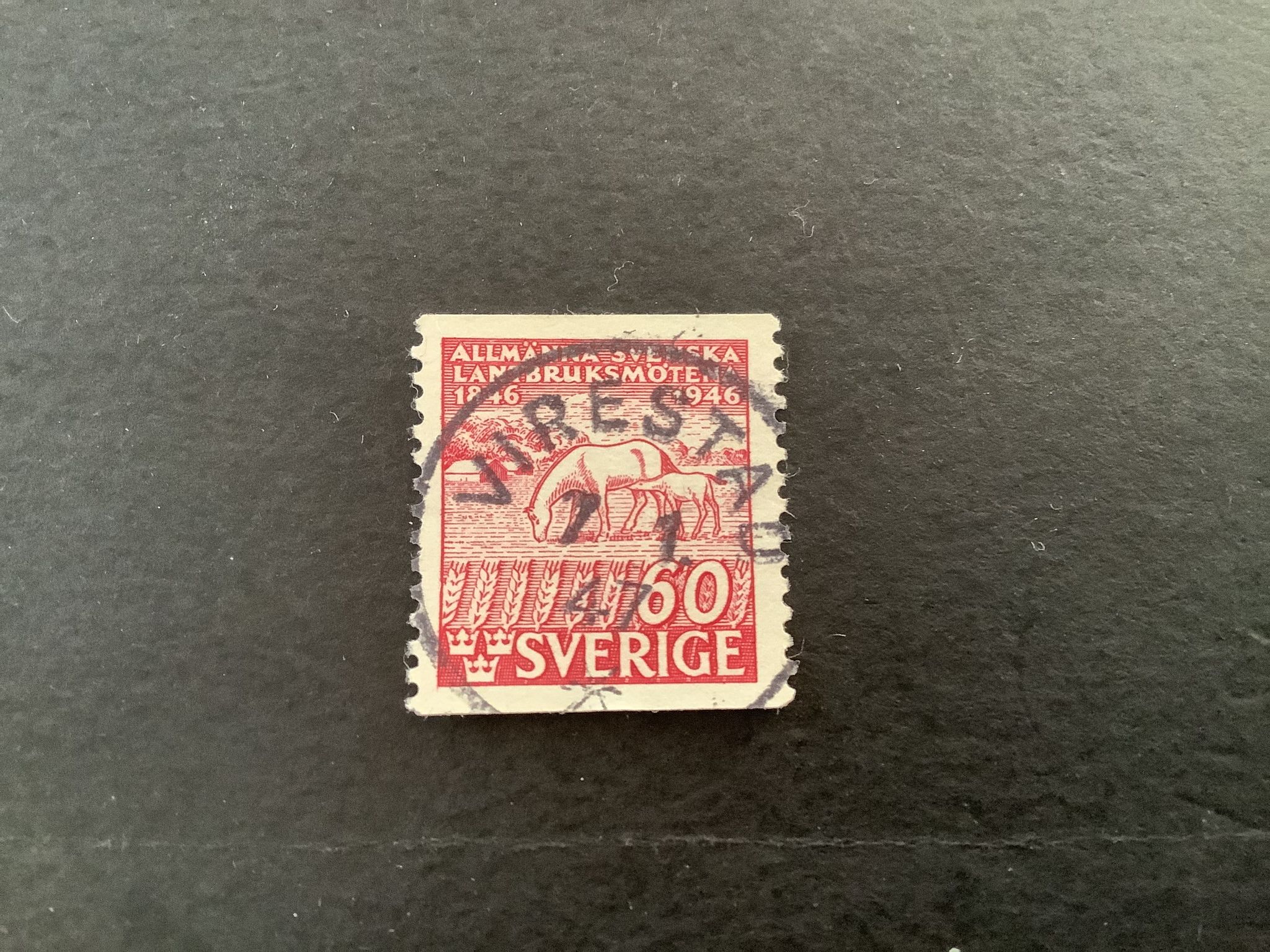 Svenska Lantbruksmötena facit nr 369 praktstämplat VIRESTAD