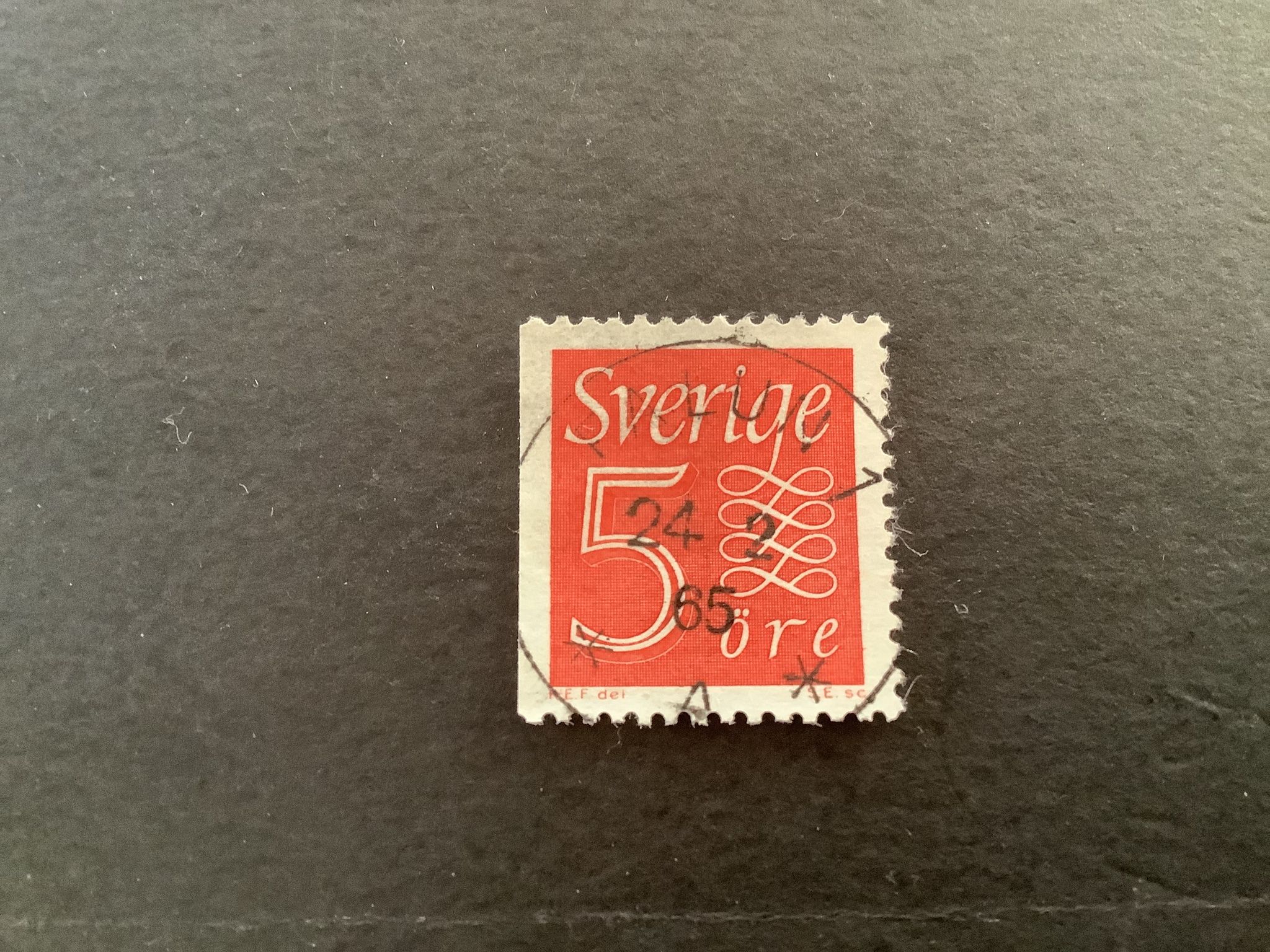 Ny siffertyp facit nr 394 B1 praktstämplat FALUN 1