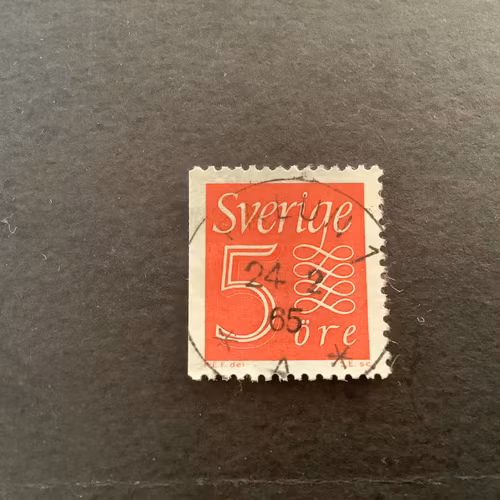 Ny siffertyp facit nr 394 B1 praktstämplat FALUN 1