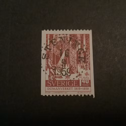 Domänverket facit nr 506 lyxstämplat STENINGE