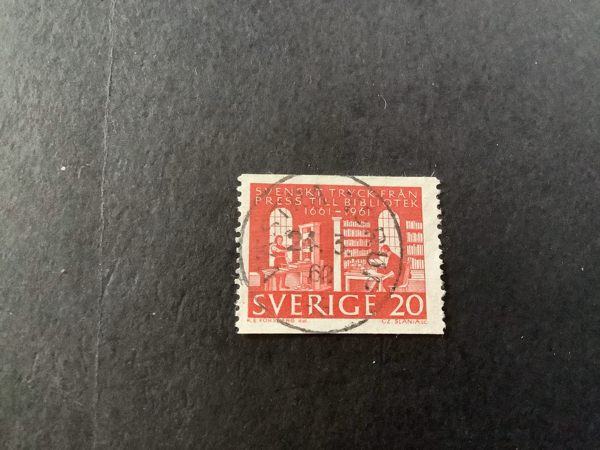 Kingliga biblioteket facit nr 526 A lyxstämplat VÄSTRA TORUP