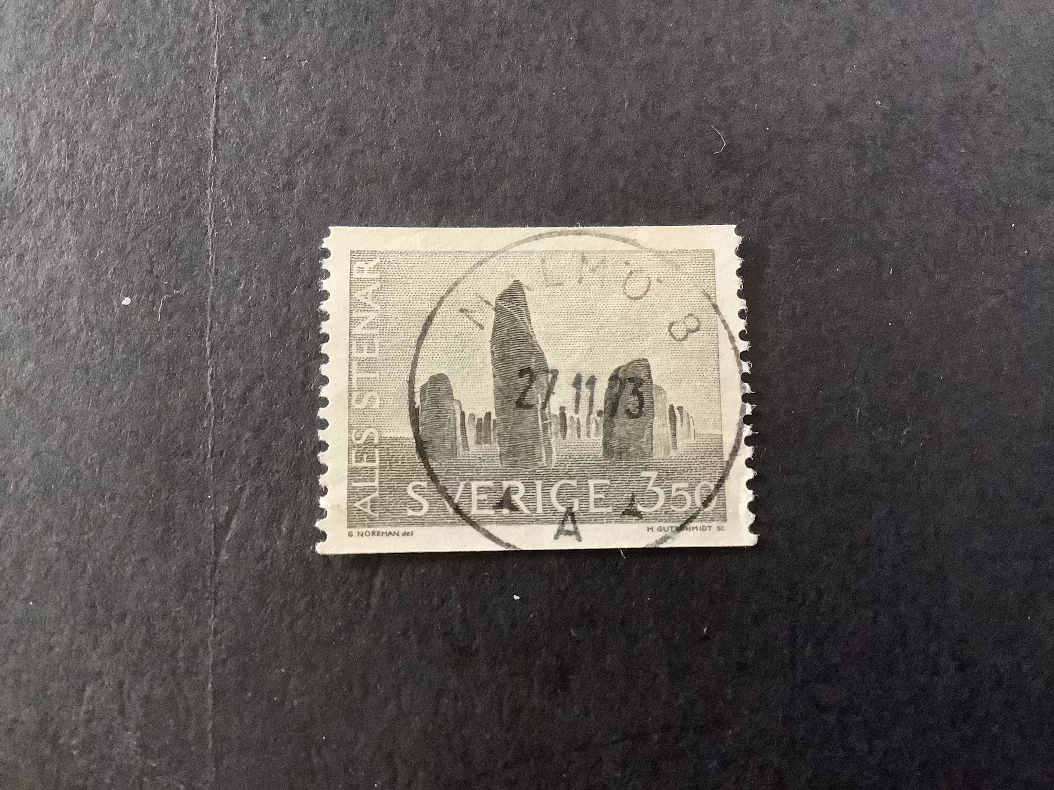 Ale stenar facit nr 579 lyxstämplat MALMÖ 8