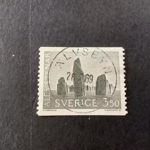 Ale stenar facit nr 579 lyxstämplat ÄLVSBYN