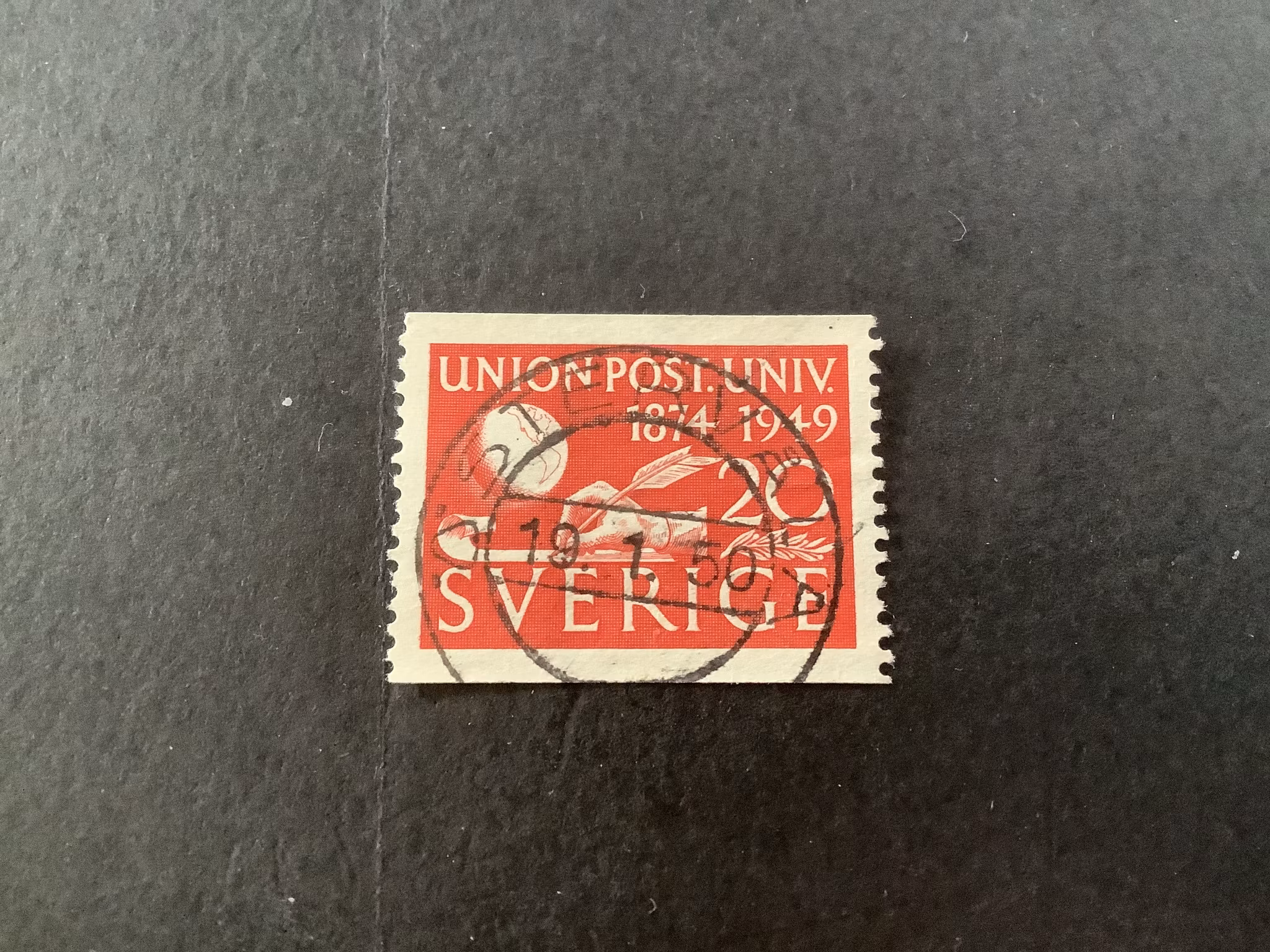 UPU 75 år facit nr 391 A praktstämplat ÖSTERVÅLA