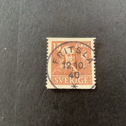 Kungliga vetenskapsakademien facit nr 321 A lyxstämplat FRITSLA