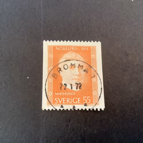 Nobelpris 1911 facit nr 751 A praktstämplat BROMMA 1