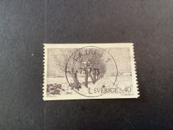 Naturmotiv facit nr 818 V1 lyxstämplat FALUN 1