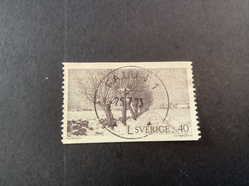 Naturmotiv facit nr 818 V1 lyxstämplat FALUN 1