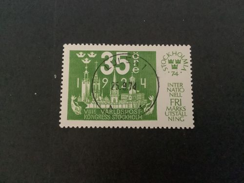 Stockholmia 74 III facit nr 886 lyxstämplat LULEÅ 1