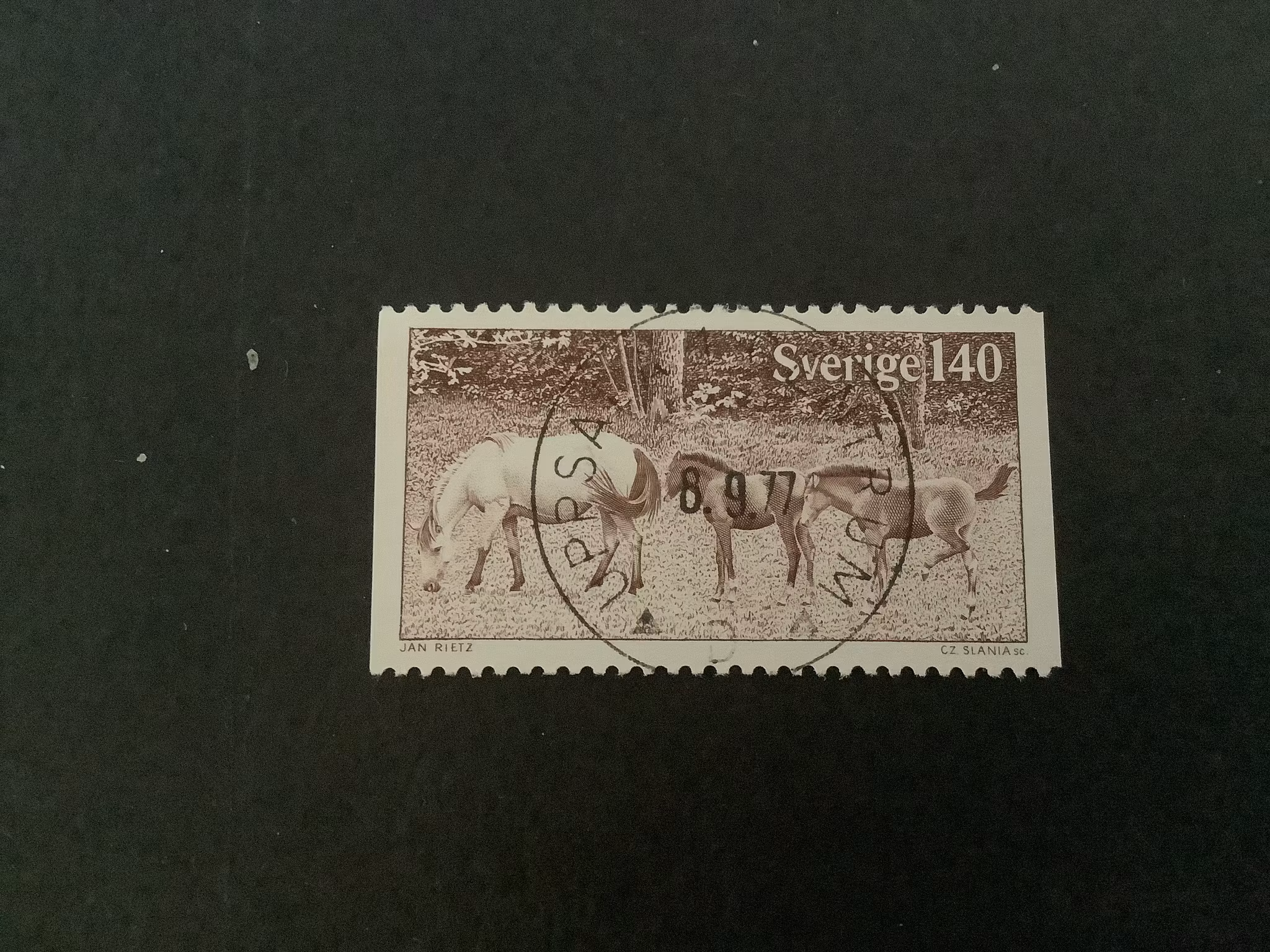 Gotlandsruss facit nr 1010 lyxstämplat UPPSALA 1 CENTRUM