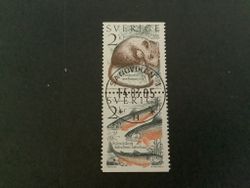 Levande natur facit nr 1340 SX lyxstämplat par SANDVIKEN 1