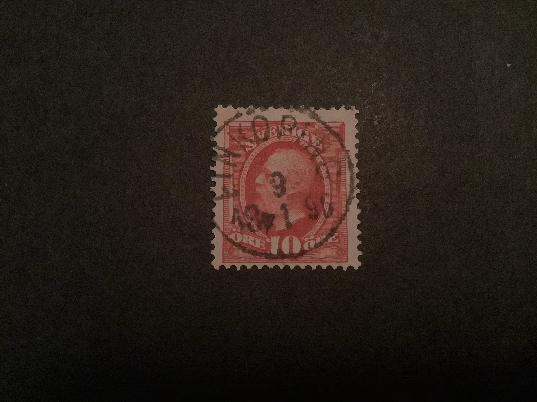 Oscar II facit nr 54 lyxstämplat LINKÖPING