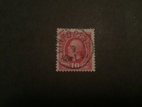Oscar II facit nr 54 lyxstämplat LINKÖPING