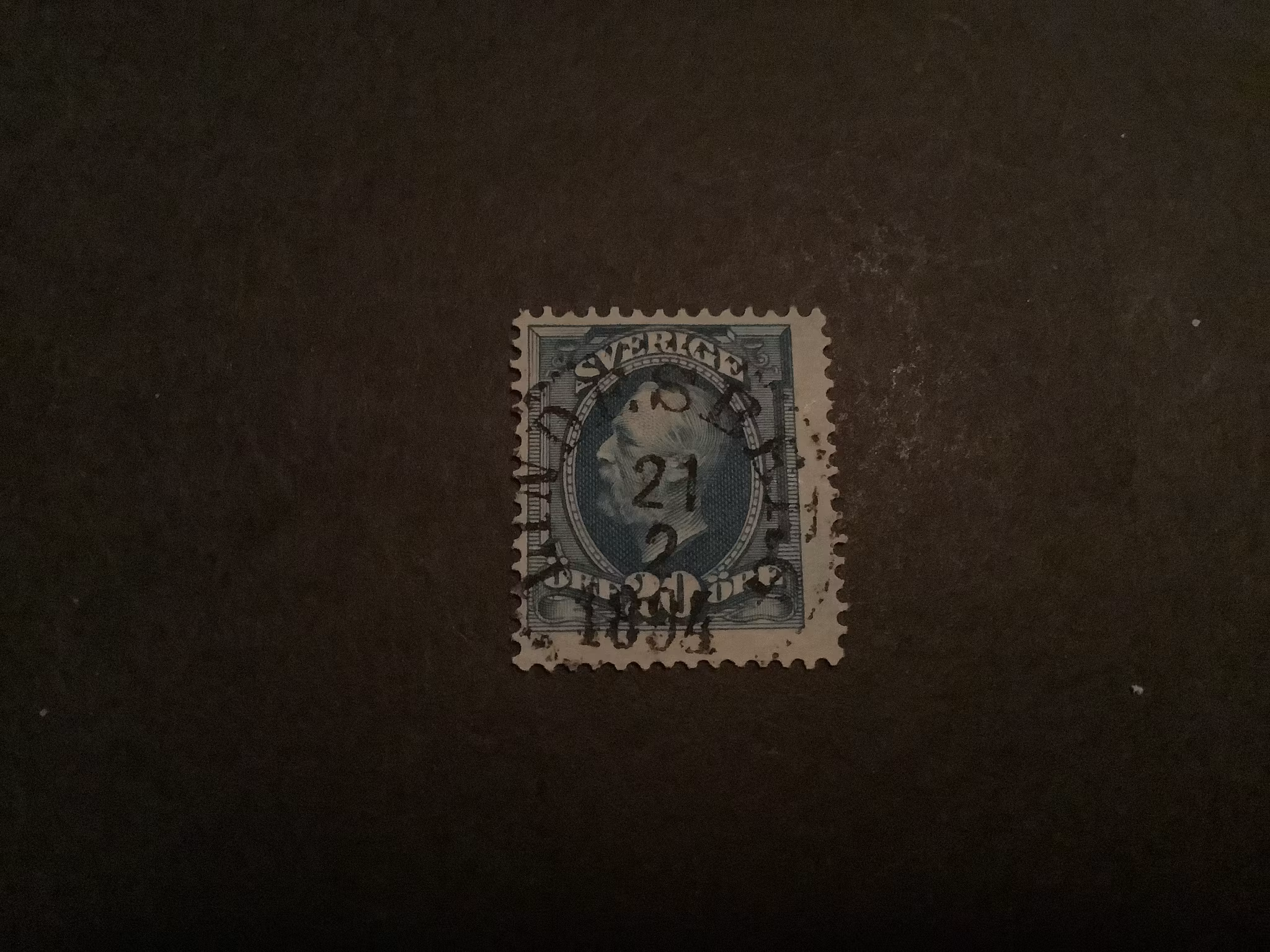 Oscar II facit nr 56 lyxstämplat LINDESBERG