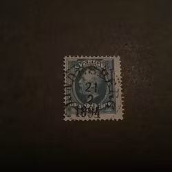 Oscar II facit nr 56 lyxstämplat LINDESBERG